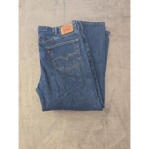 Levi Strauss & Co 550 Relaxed Fit Blue Denim Jeans Men's‎ Size 44x32 Zipper Fly